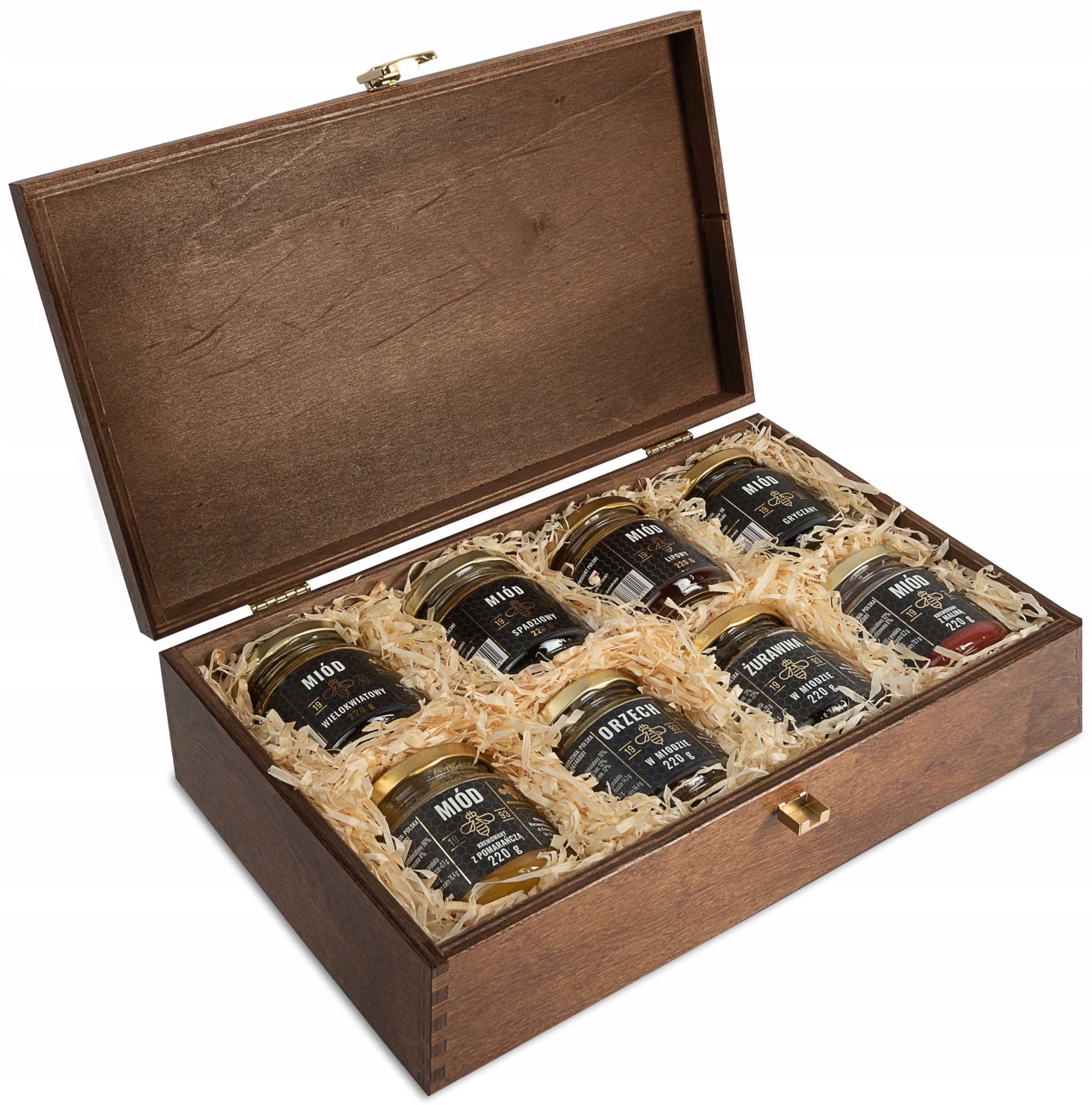 Levně dárková sada 8 Medů V Krabičce S Gravírováním