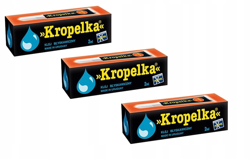 KROPELKA KLEJ BŁYSKAWICZNY W STOJĄCEJ TUBCE 3x2ml