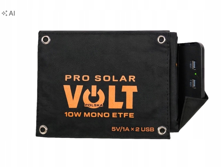 Przenośny Panel Fotowoltaiczny Turystyczny 10W 9V Monoetfe 2x Usb Powerbank
