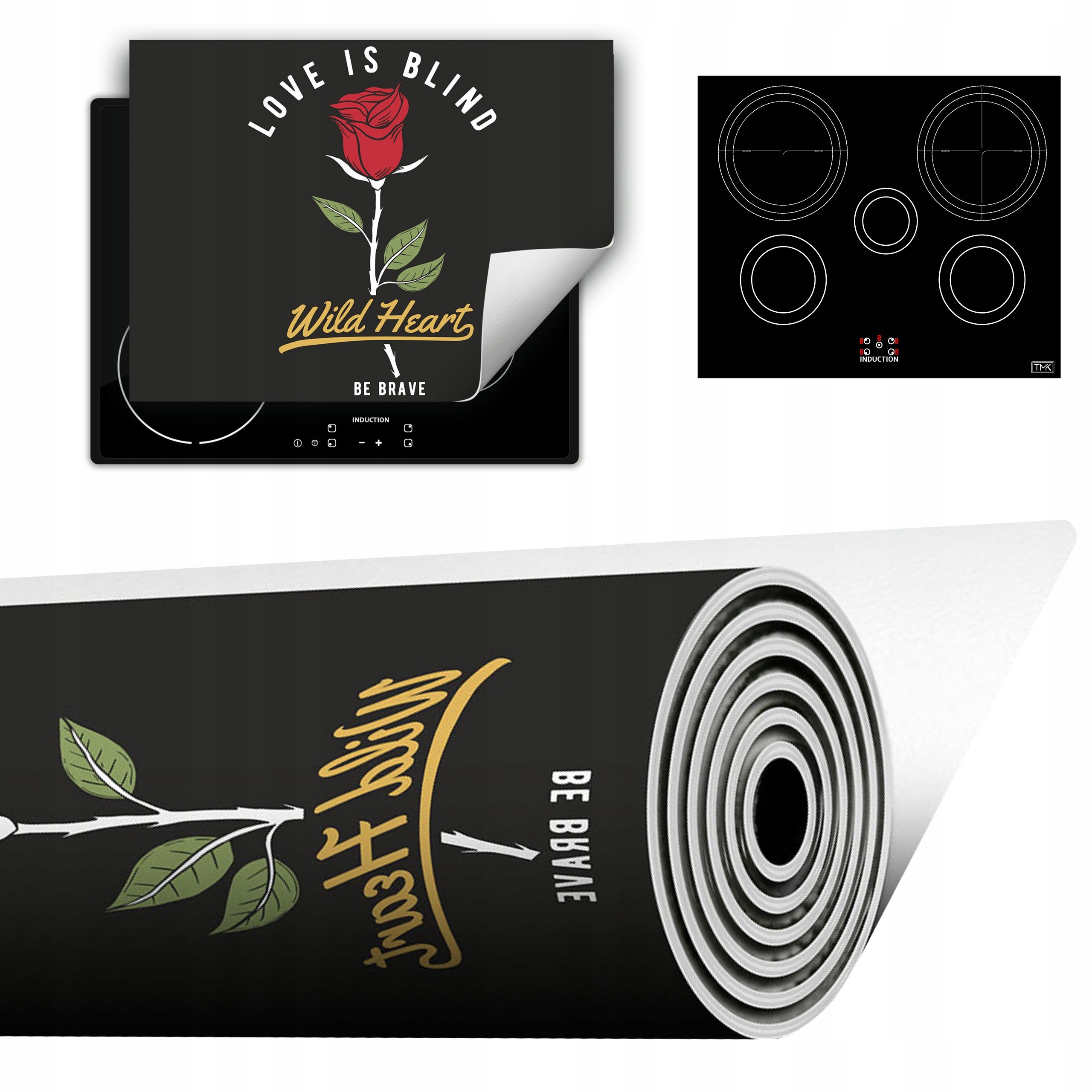 Vinylová Podložka Do Kuchyně Více Místa 70x52 tmavá růže