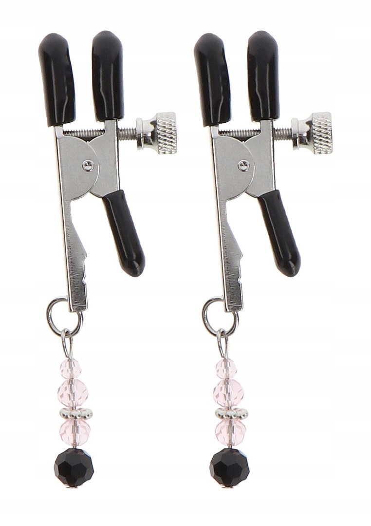 Adjustable Clamps With Beads Silver SCALA