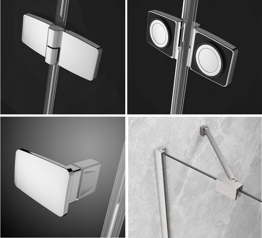 Kabina Fuenta KDJ+S 120x90x200 Chrom RADAWAY Typ drzwi uchylne