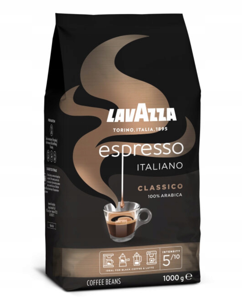 Levně Káva Lavazza Espresso Italiano Classico 1 kg videokniha Bonus