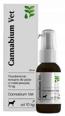 Levně Cannabium Vet Cbd Konopné fytosubstance pro psa od 10 kg 30 ml