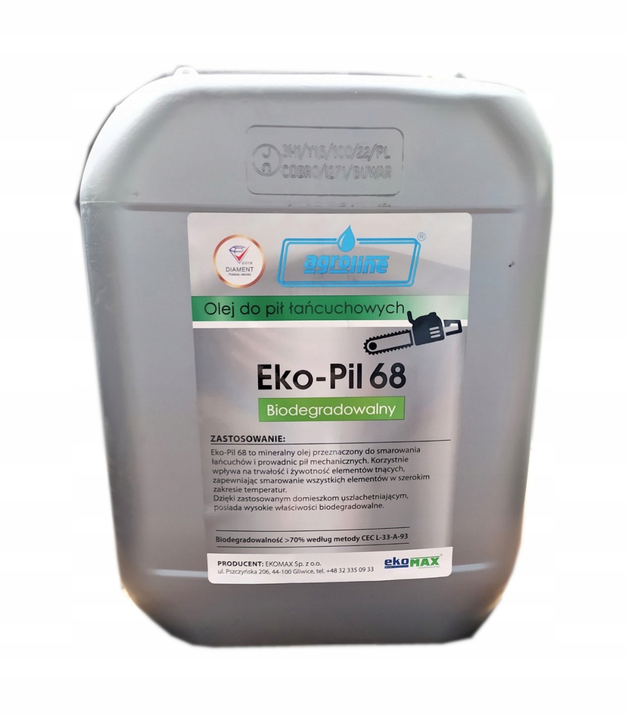

Ekomax Eko-pil 68 10L. Olej Do Łańcuchów Pił Mecha