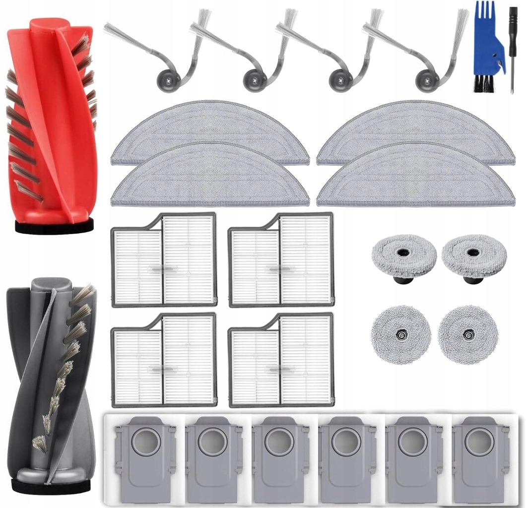 Velká sada příslušenství pro Roborock Saros 10 sáčků mopy filty krysy