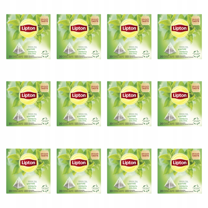 Lipton Nature Čaj Zelený 28 g (20 sáčků) X12