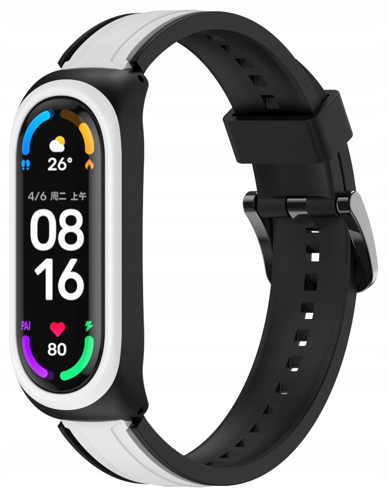 PASEK OPASKA DUO do XIAOMI MI BAND 3/4/5/6 KOLORY Materiał guma