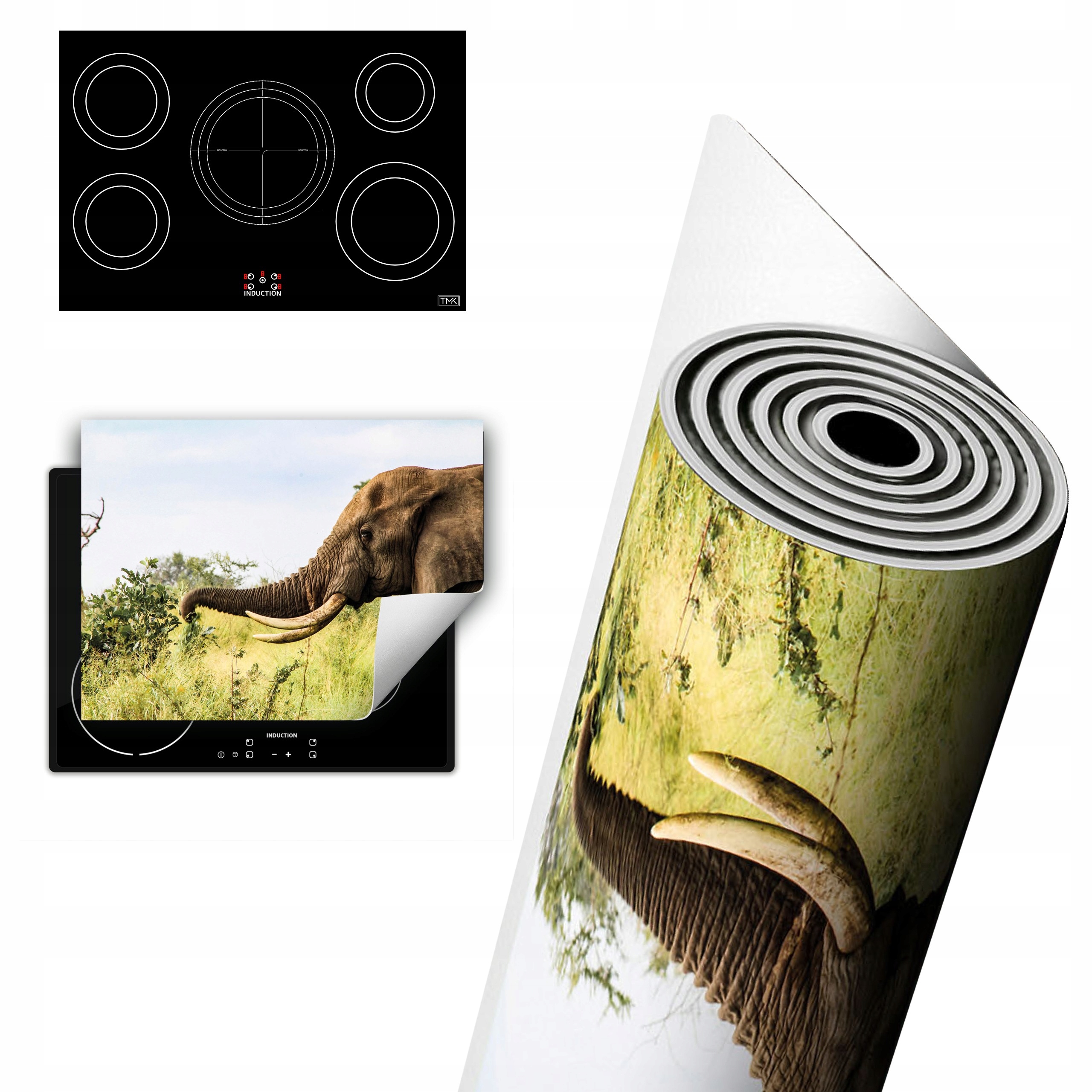 Vinylová Ochrana Na Indukci Pracovní Deska 80x52 Slon