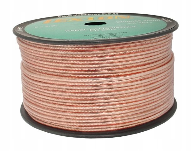 

Kabel głośnikowy 2x2,0mm2 Przeźroczysty Ofc miedź