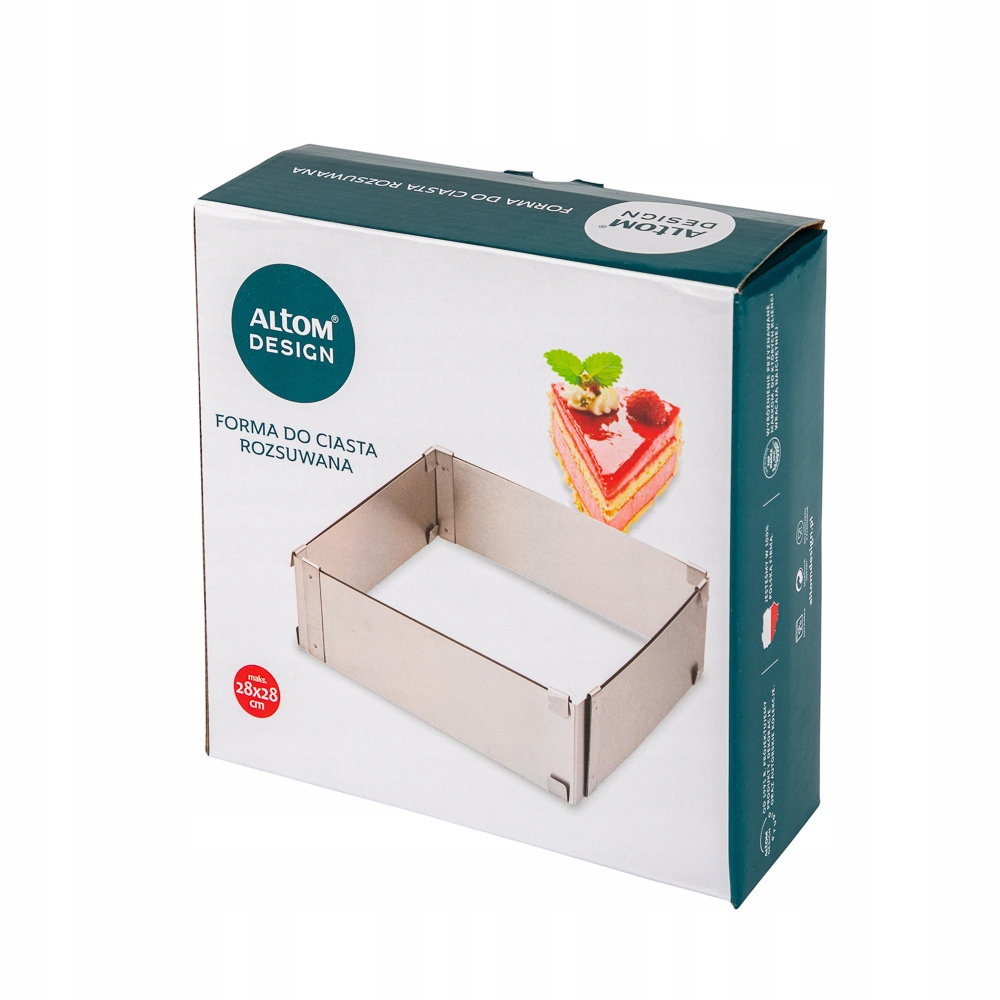 

Forma Do Ciasta Rozsuwana 15X15X5 CM (altomdesign)