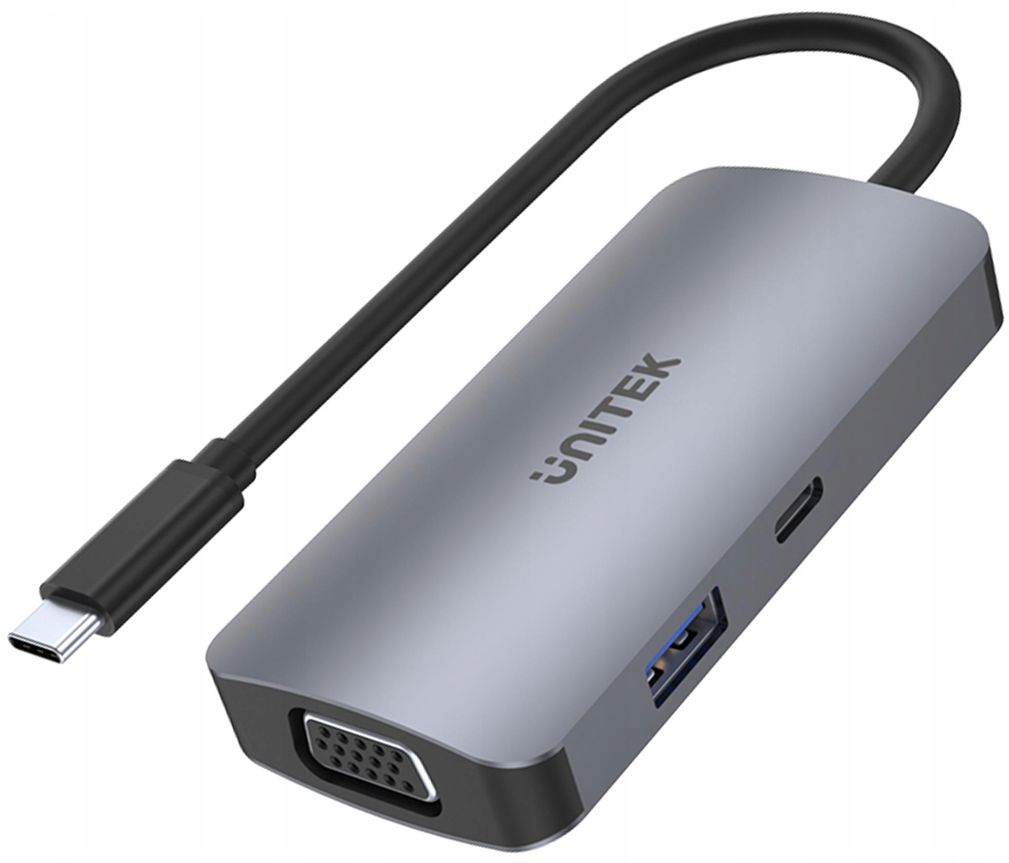 Unitek Hub Usb-c do 1xUSB 3.1 Gen1, Vga, 2xHDMI 4K, Pd 100W Mst