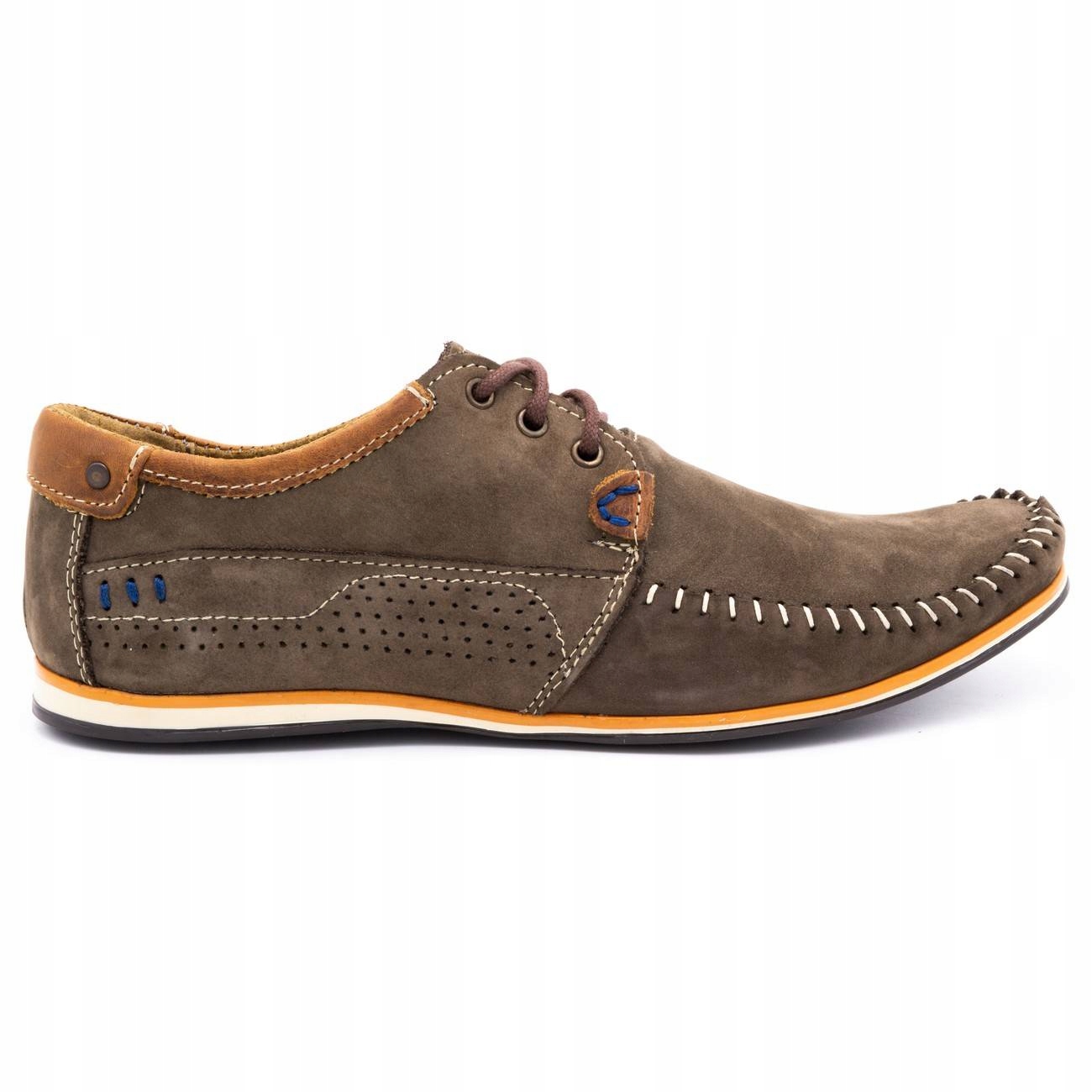 

Buty Męskie skórzane mokasyny 875 brązowe 44