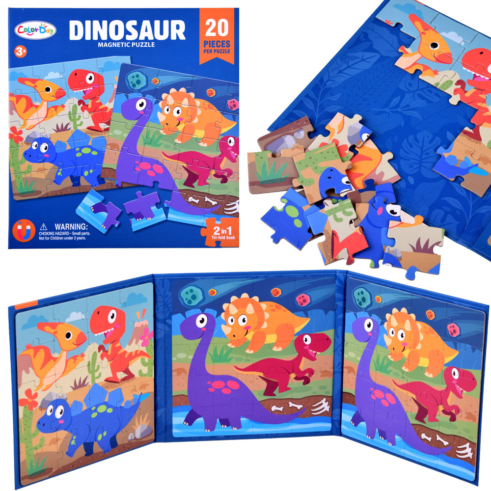 

Książeczka Puzzle magnetyczne Dinozaury 40 ZA4268