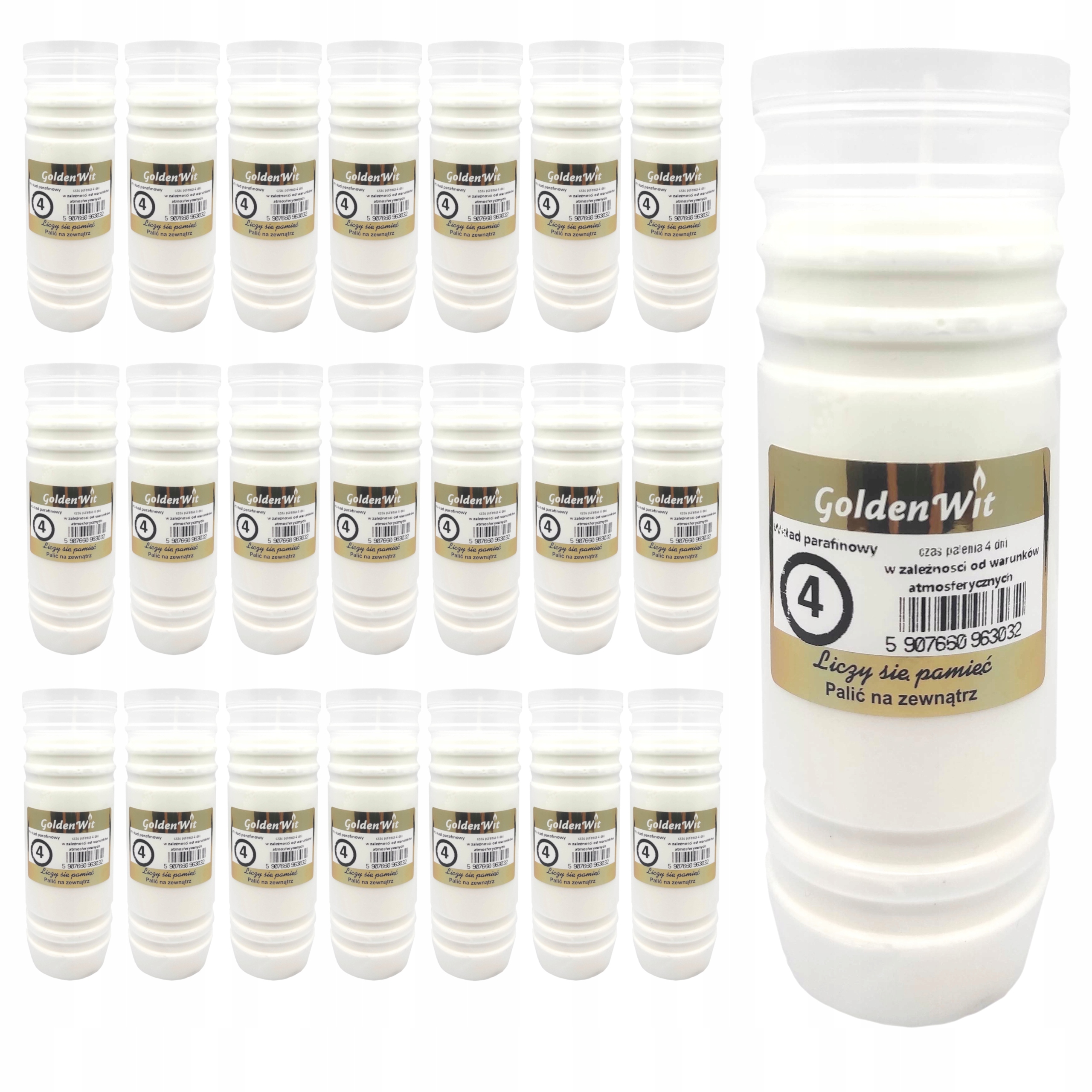 WKŁADY DO ZNICZY 17CM 4 DNI HURT GOLDENWIT
