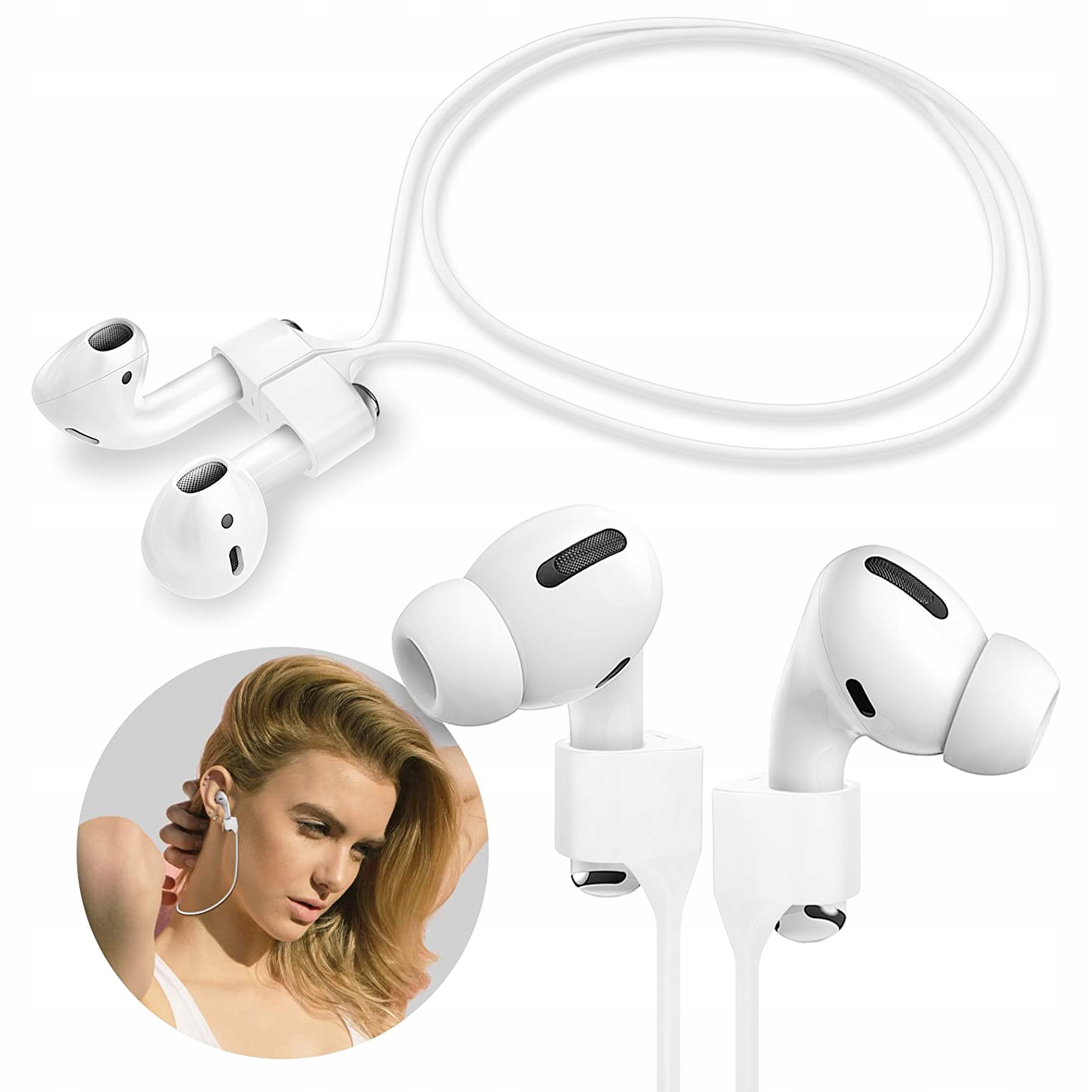 LINKA MAGNETYCZNA PASEK NA SZYJE do AIRPODS FREEBUDS EAN (GTIN) 5903802260571