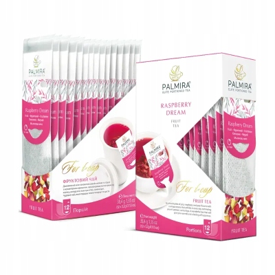 Levně Čaj ovocný čaj Palmira Raspberry Dream 12 ks