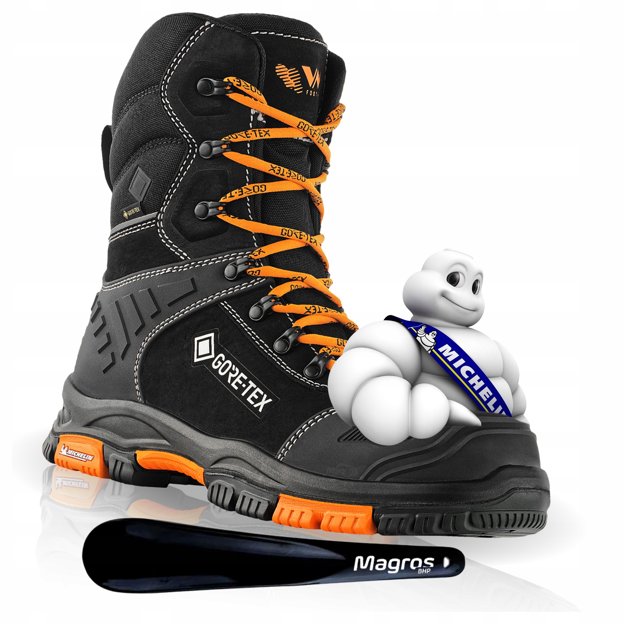Buty Robocze Ochronne Bhp z Podeszwą Michelin VM Footwear Utah S7L Hro 44
