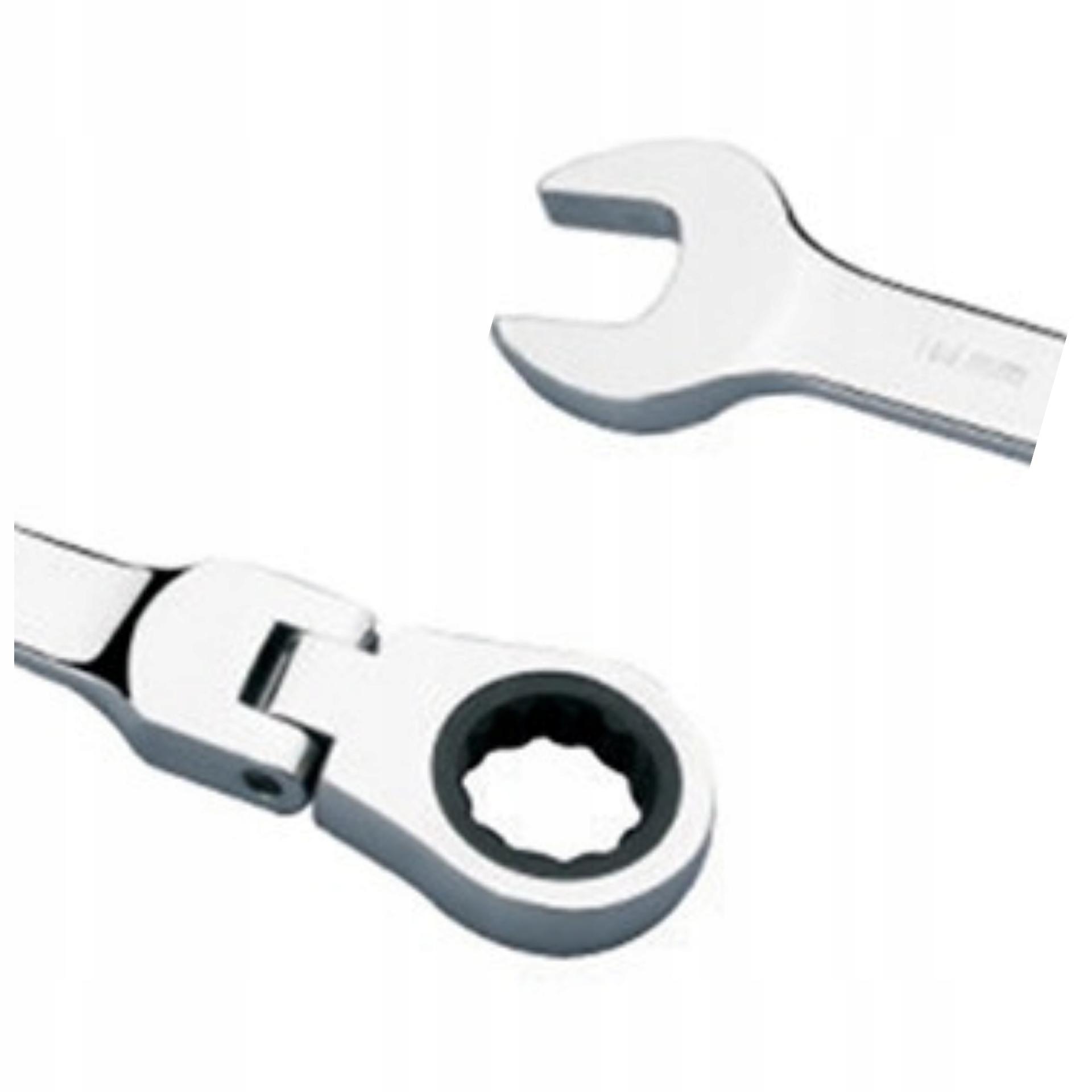 Klucz płaski oczkowy Z PRZEGUBEM I GRZECHOTKĄ - CRV CONSORTE PREMIUM 22 mm Rodzaj klucza płasko-oczkowy