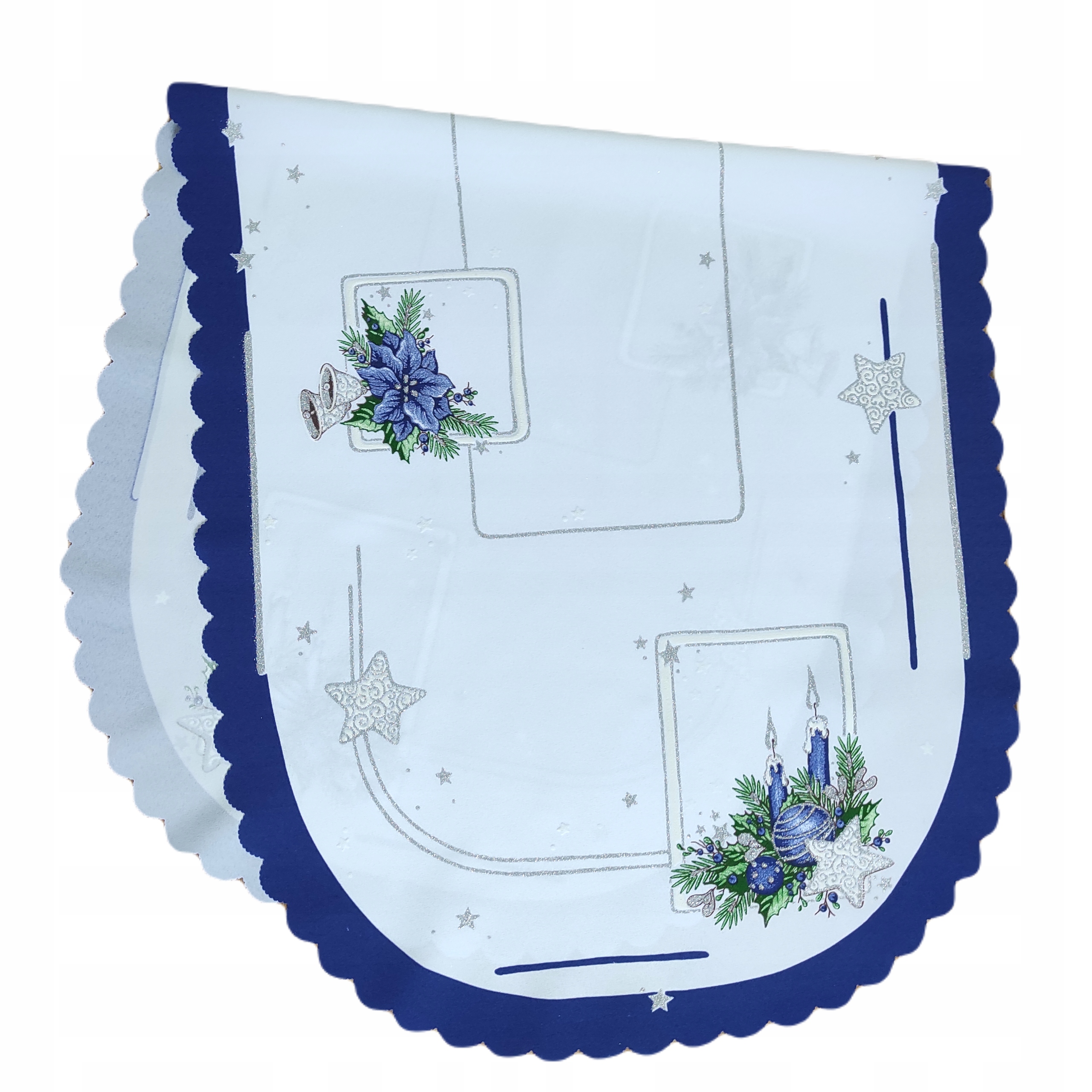 

Bieżnik Świąteczny 50 x 110 cm Gwiazdki szafirowy