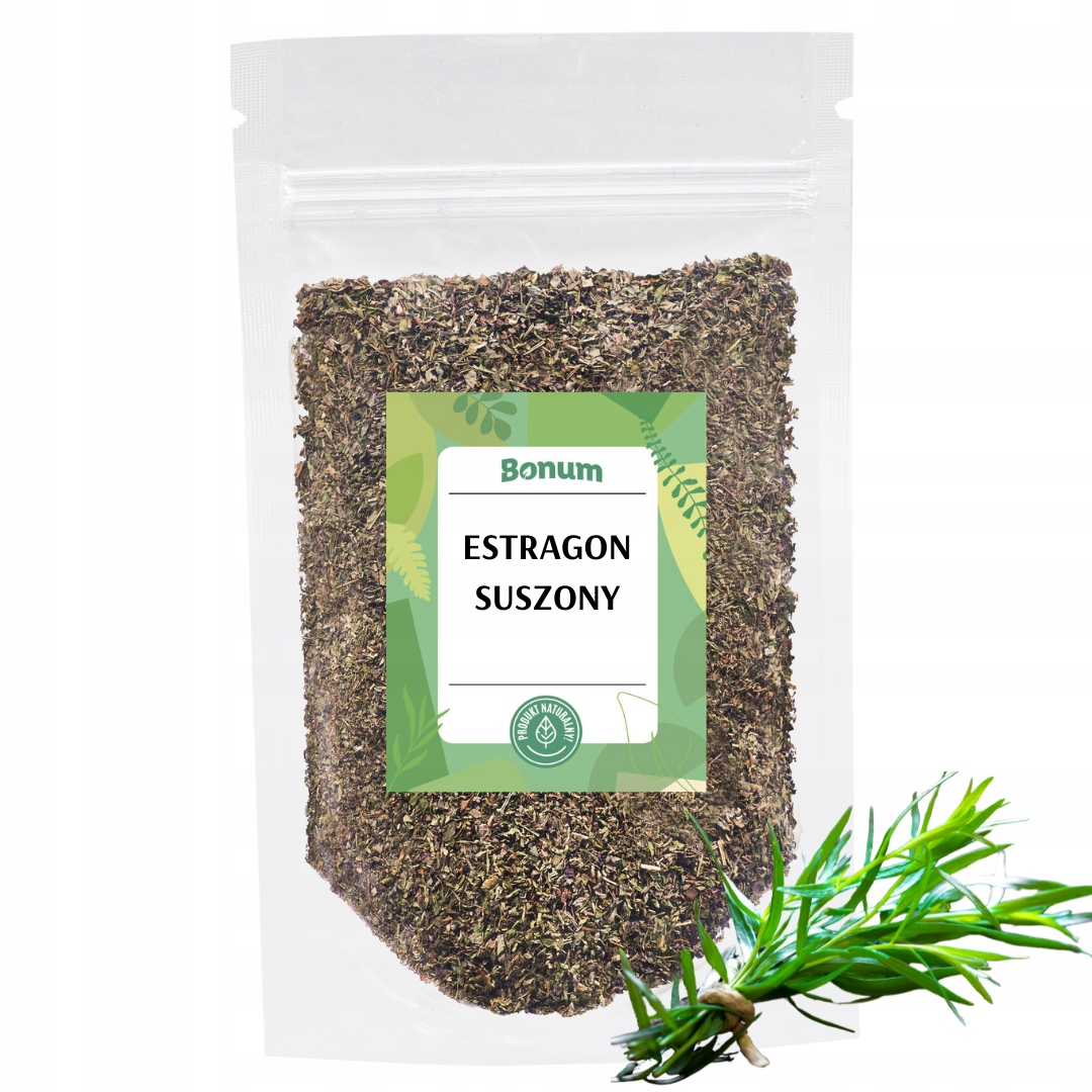 Estragon sušený Aromatický koření Přírodní bylinky do pokrmů 1 kg Bonum