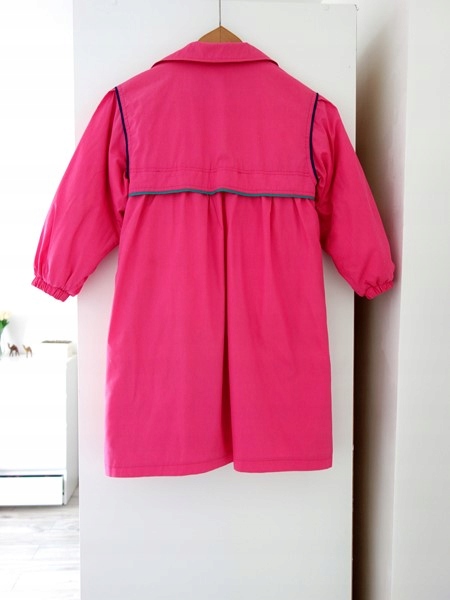 PŁASZCZ DZIECIĘCY DLA DZIEWCZYNKI OVERSIZE VINTAGE ZIMOWY PŁASZCZYK 128 Marka Inna marka