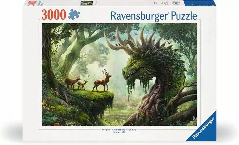 Puzzle 3000 elementów. Przebudzenie Leśnego Smoka Ravensburger