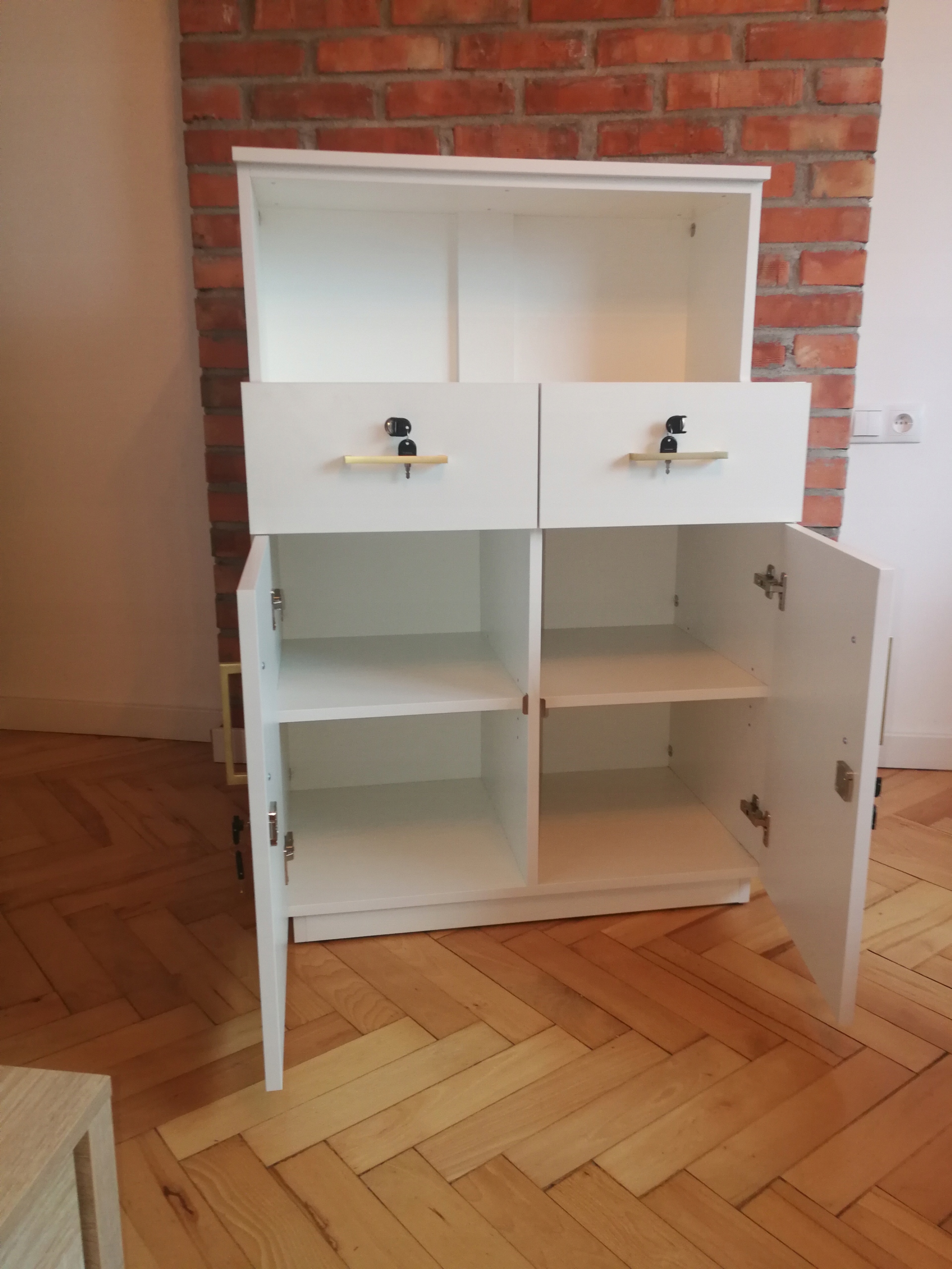 LADA RECEPCYJNA BIAŁA szer 80 cm Szerokość mebla 80 cm