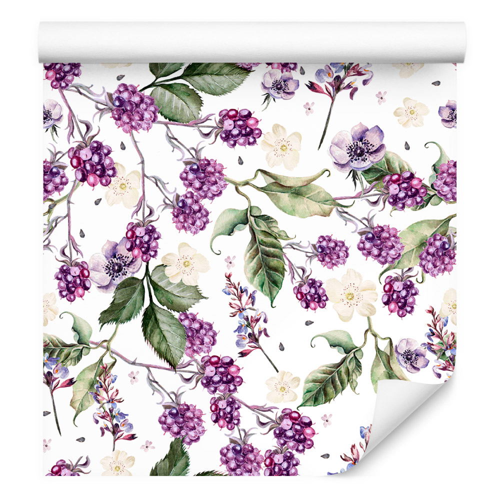 Tapeta na zeď do kuchyně ovoce listy květiny