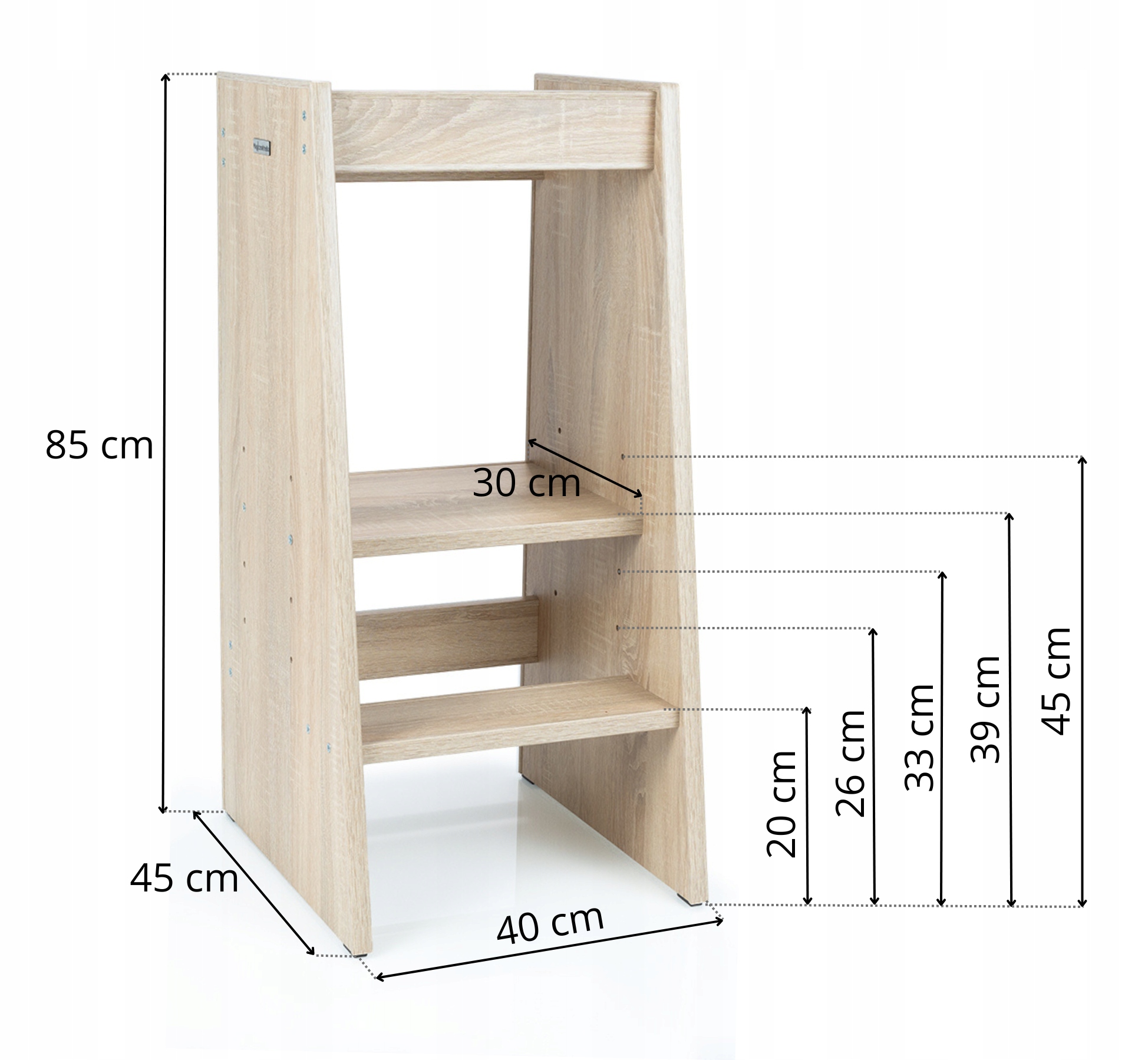 Kitchen helper Pomocnik kuchenny podest Dąb Sonoma Kolor dąb