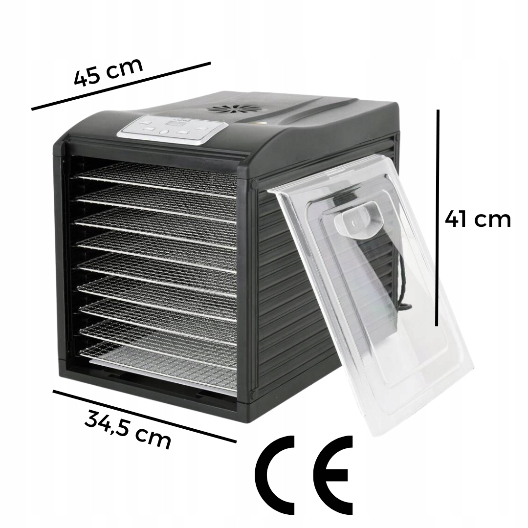 700W SUSZARKA DO GRZYBÓW OWOCÓW WARZYW ZIÓŁ 9 TAC Waga produktu 4.5 kg