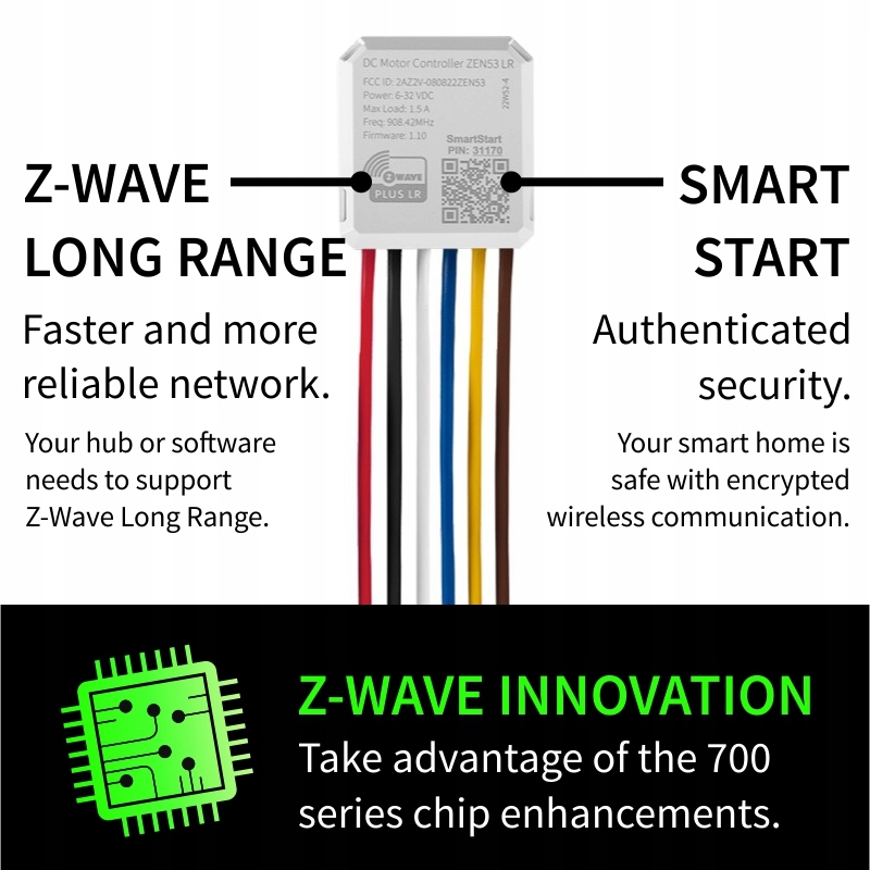 Zooz ZEN53 DC Motor Controller Z-Wave sterownik do rolet - roller shutter Marka Zooz