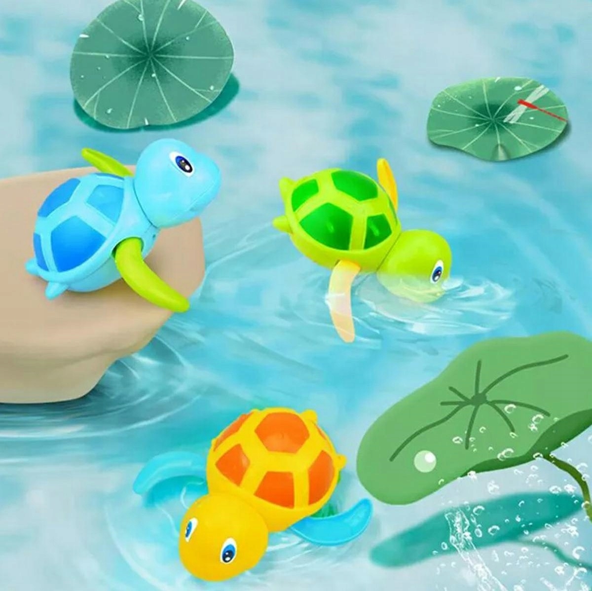 ŻÓŁW NAKRĘCANY DO WODY KĄPIELI DLA DZIECI WANNY ZABAWKA WODNA Certyfikaty, opinie, atesty CE EN 71