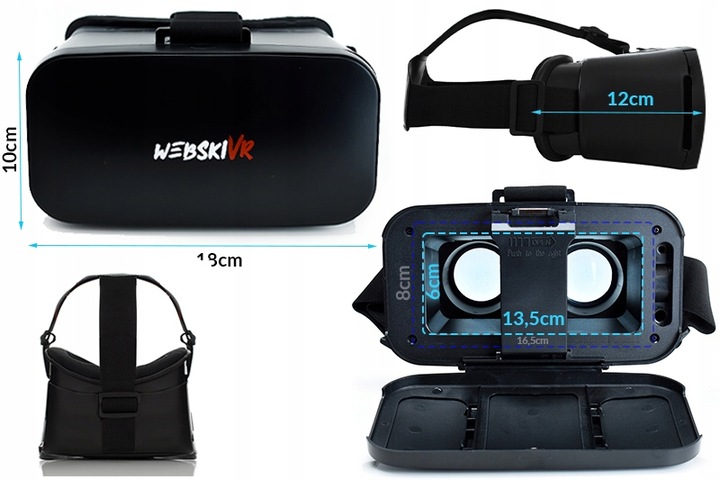 GOGLE 3D VR WIRTUALNA RZECZYWISTOŚĆ DO TELEFONU Marka Webski