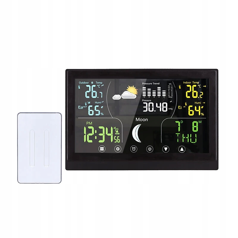 Domácí meteostanice TE110B, černá