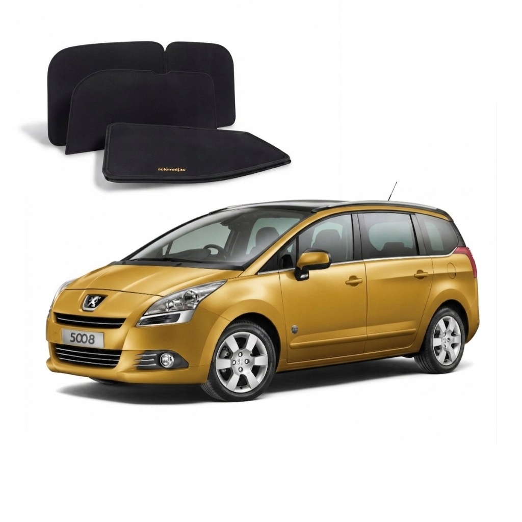 Sluneční clony na sklo do auta s magnety Peugeot 5008