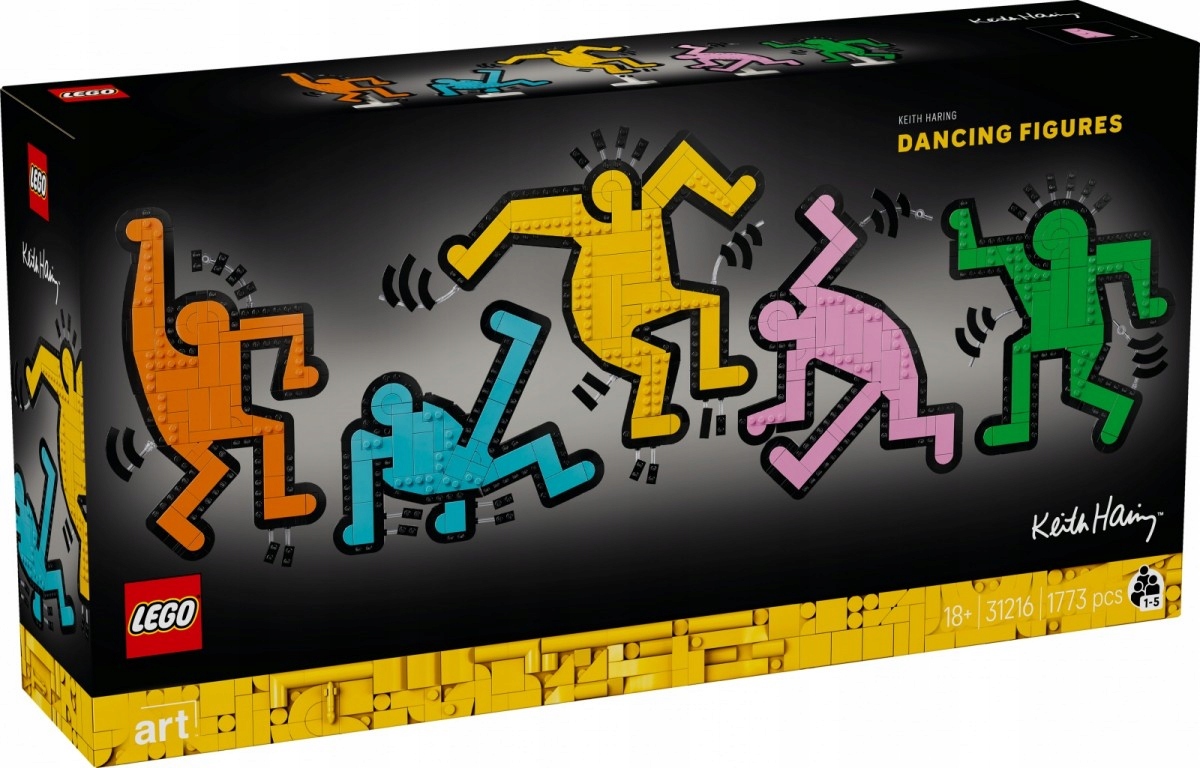 Lego Stavebnice Art 31216 Keith Haring – tančící postavy