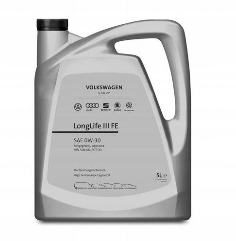 

Olej Longlife III 0W30 504 507 Skoda Vw Audi 5L.