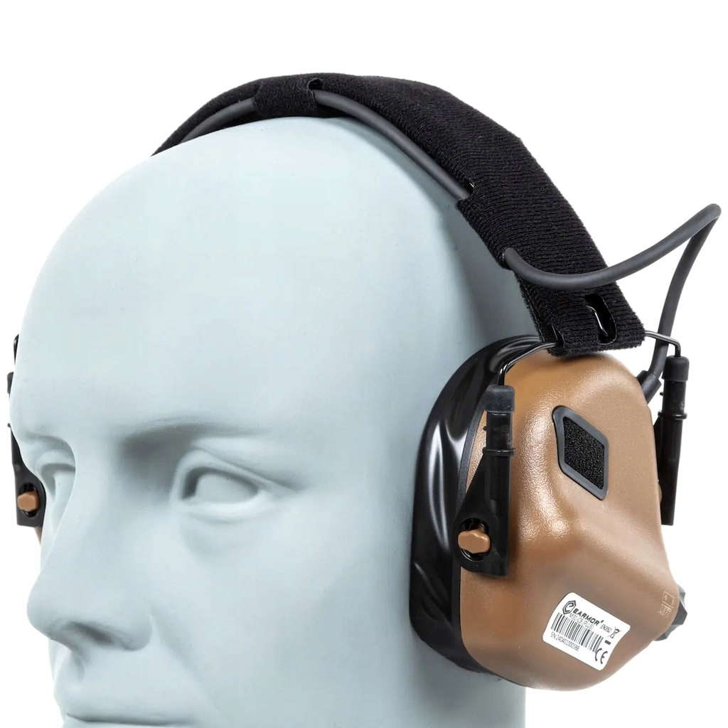 Earmor Aktivní chrániče sluchu M31 Plus Nnr 22 dB Coyote