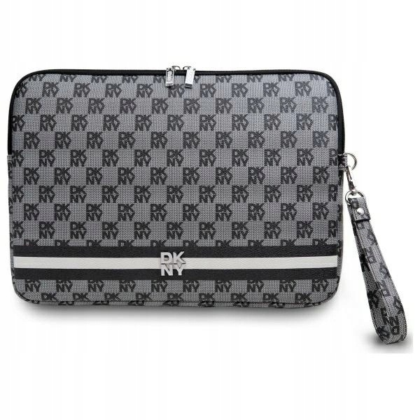 Pouzdro na notebook Dkny Sleeve Checkered Pattern Printed Stripes 14"