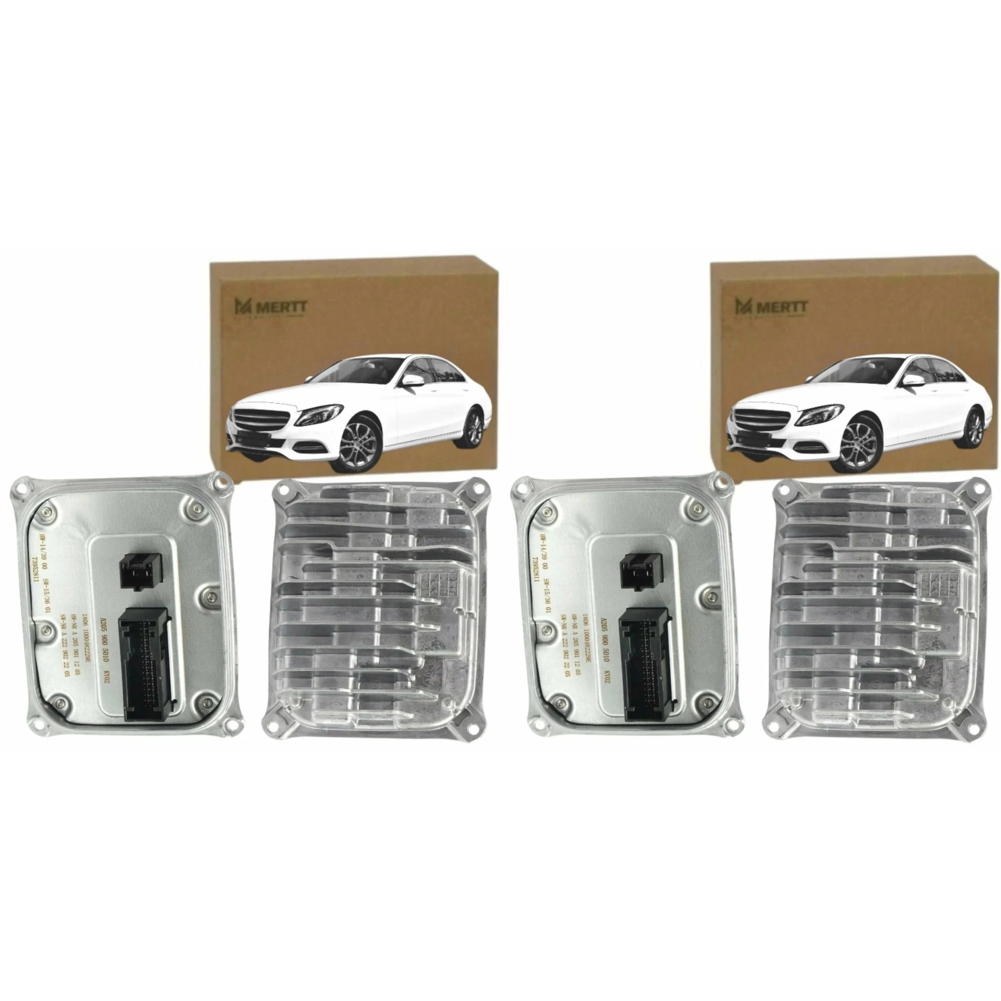 2x Měnič Napětí napětí Led světel Modul Mercedes W205 A2059005010