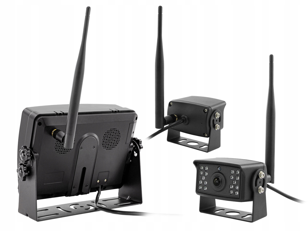 MONITOR SAMOCHODOWY 2x KAMERA BEZPRZEWODOWA AHD Kod producenta AHM6072WI-R-S