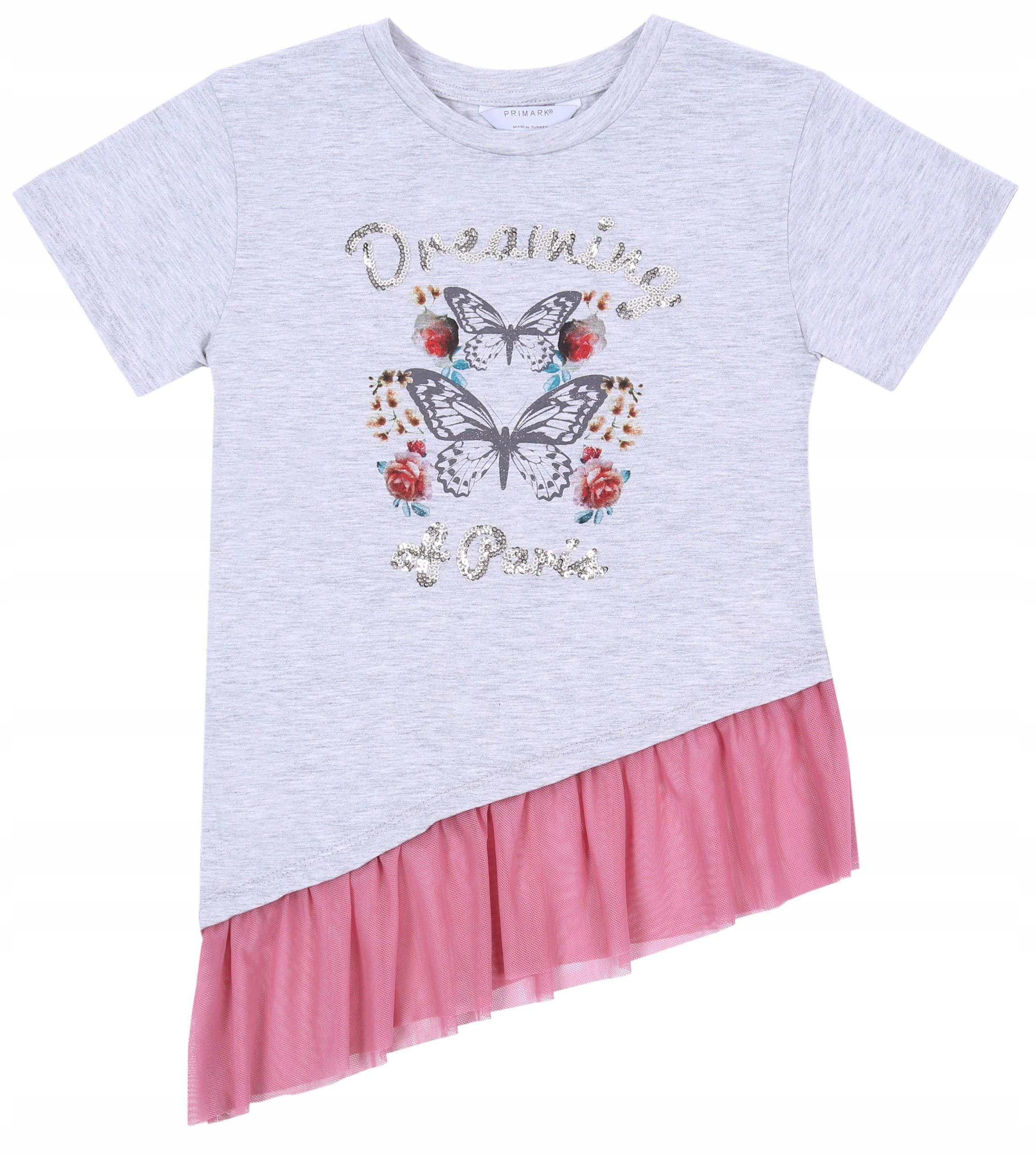 

Szara, asymetryczna bluzeczka 6-7 lat 122 cm