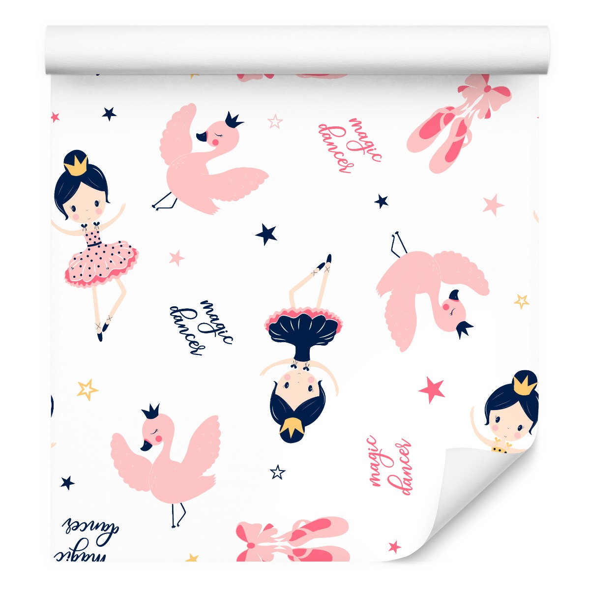 Tapeta do pokoje dívky a baletky