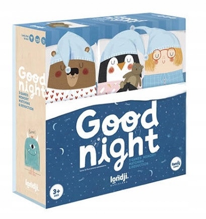 Londji gra pamięciowa Goodnight Dobranoc! memory relacje dedukcja