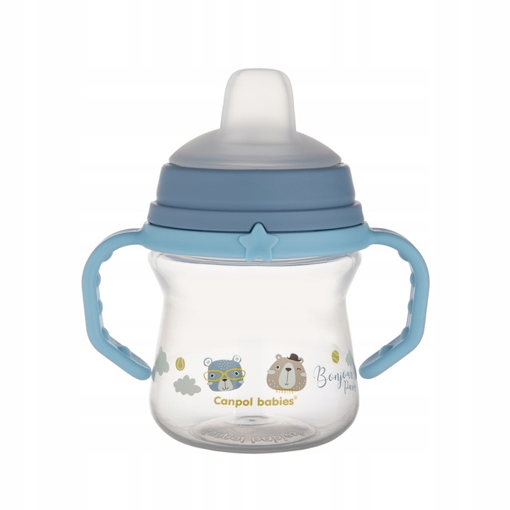 

Canpol Kubek Z Silikonowym Ustnikiem First Cup Blu