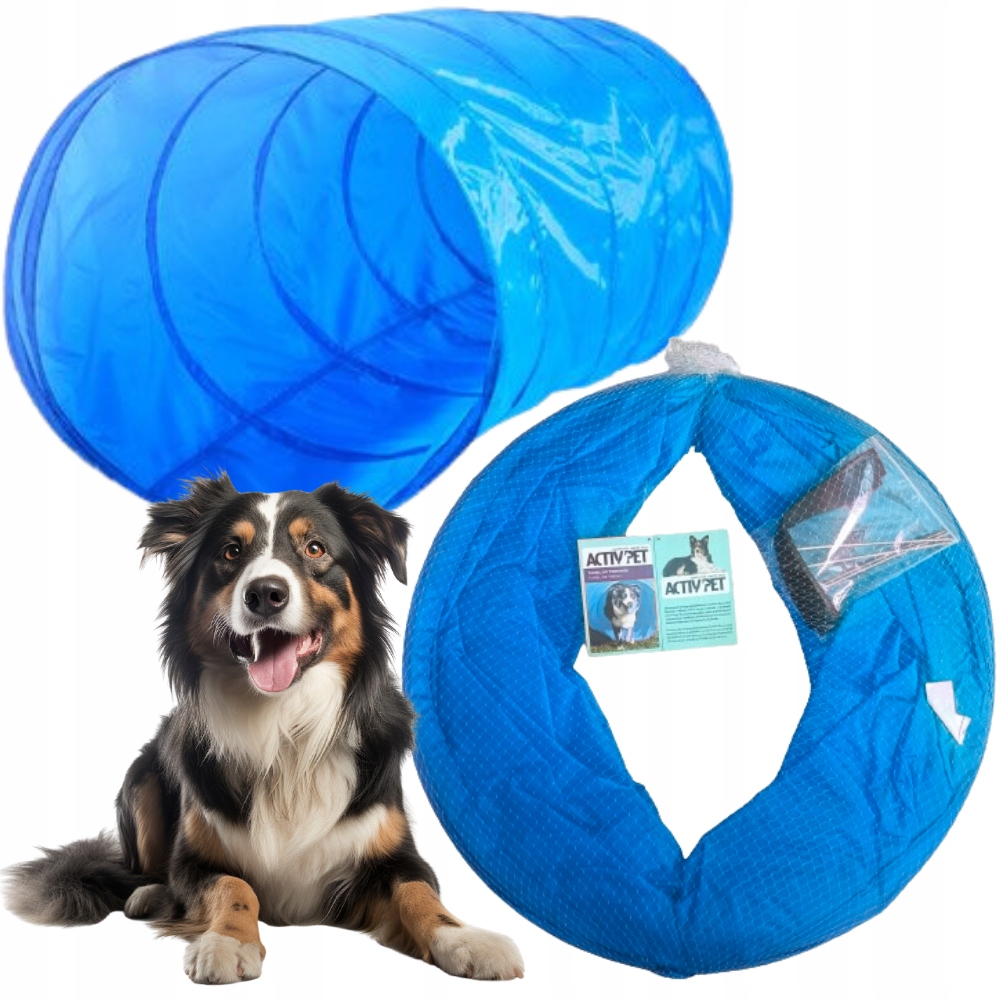 Tunel pro výcvik psů modrý