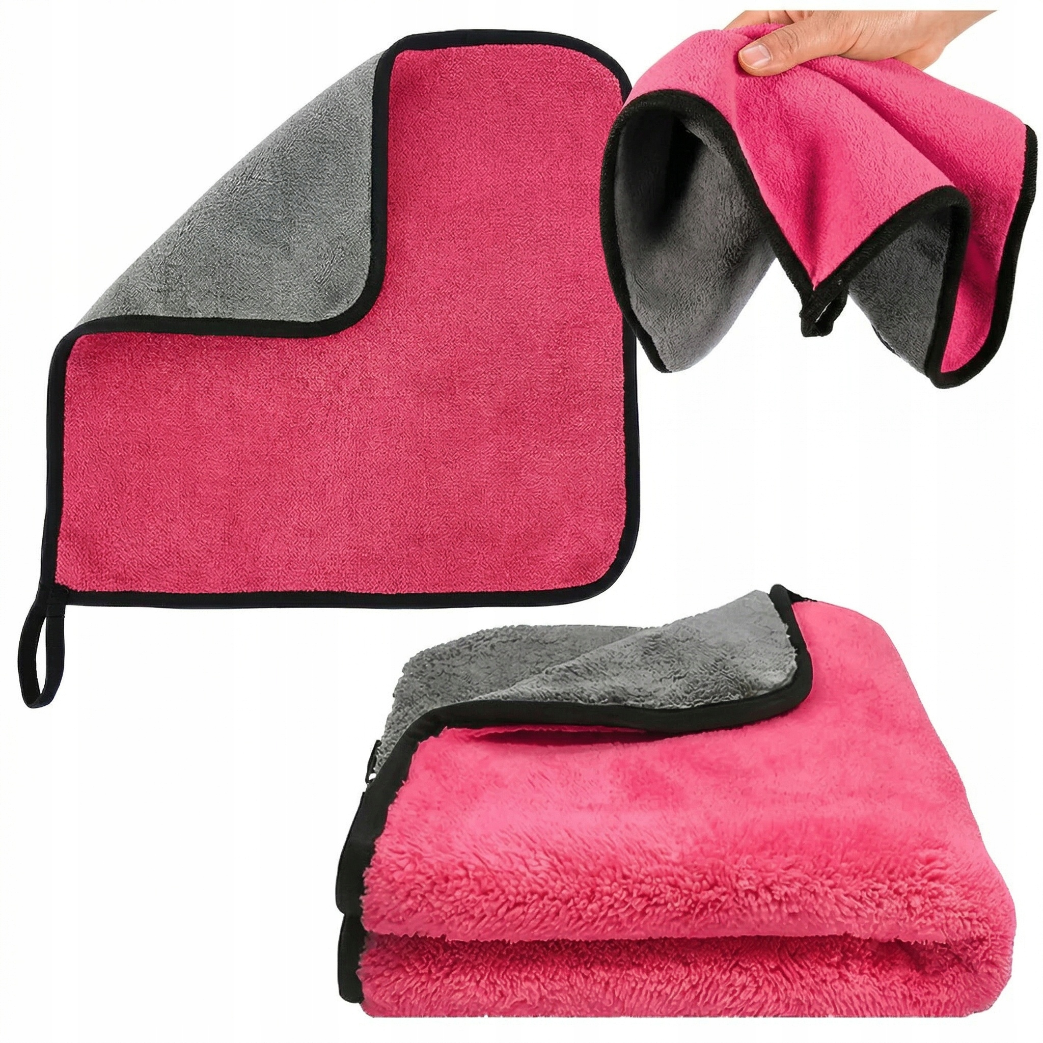 Ręcznik z mikrofibry do osuszania auta samochodu lakieru 400 Gsm 30x30 cm