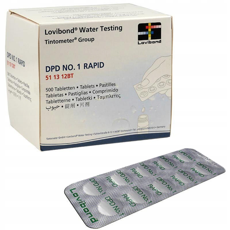 

Tabletki Do Badania Chloru DPD1 10 Tabletek