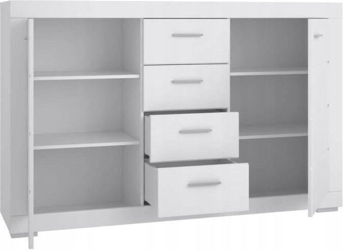 Komoda Biała z Szufladami Snow SNWK36 Forte Marka Forte